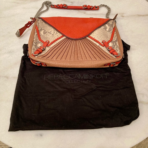 Rebecca Minkoff Collection Cali Snake-Print Shoulder Bag - Picture 2 of 16